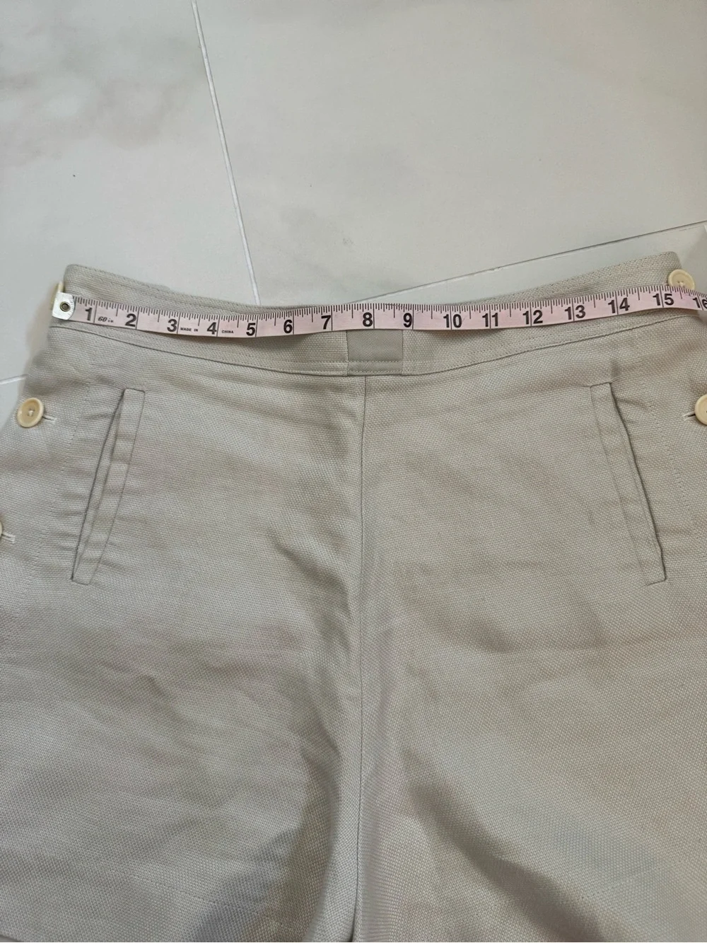 Read note - Loro Piana Midnight Blue High Waist Shorts 42